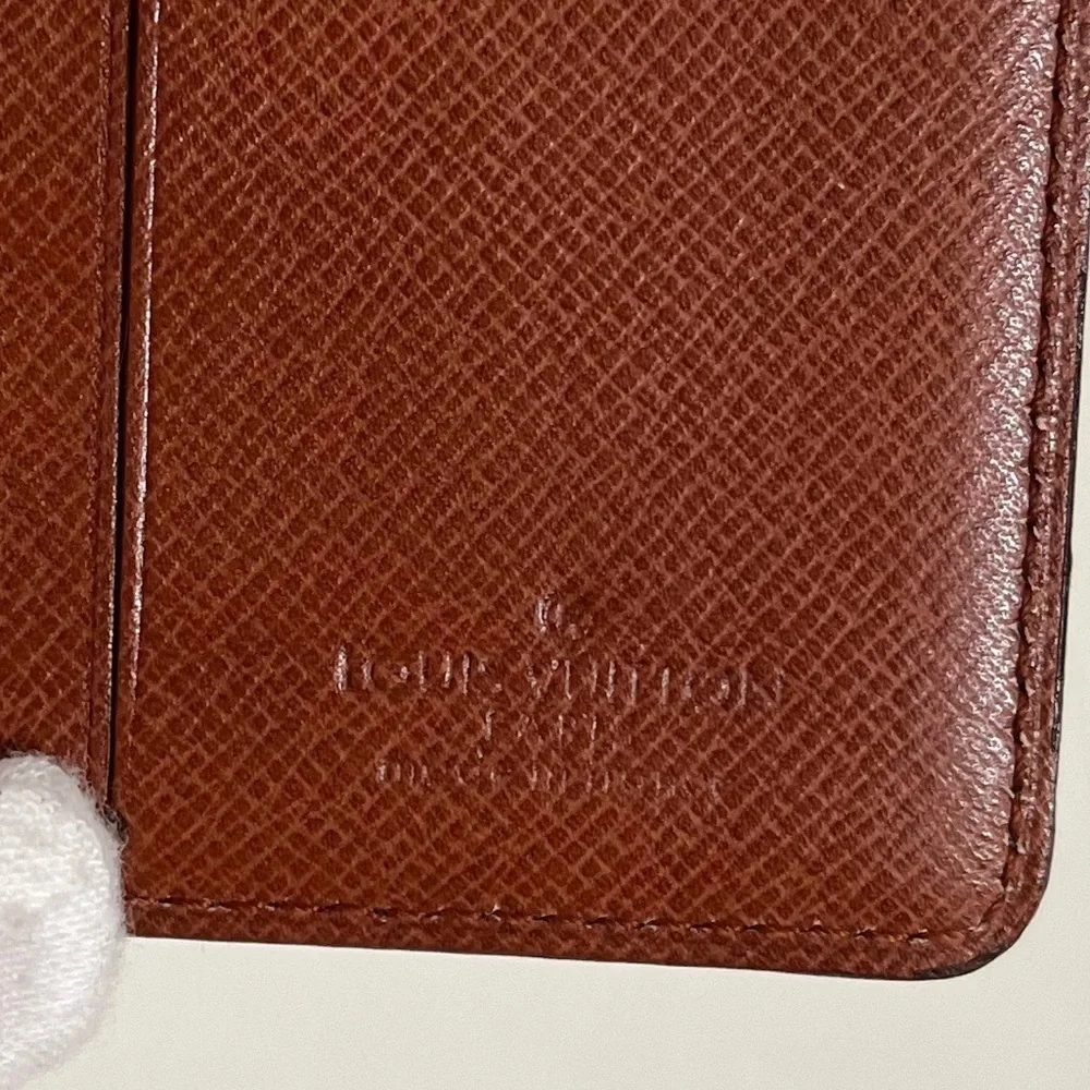 Rare Louis Vuitton Bifold Credit Card Wallet Monogram Vintage France 1987